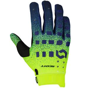 Rękawice motocrossowe SCOTT Podium PRO fioletowo-niebiesko-fluorescencyjne