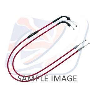 Throttle cables (pair) Venhill H02-4-122-RD featherlight red