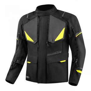 Kurtka motocyklowa Shima Runner czarno-fluo-żółta