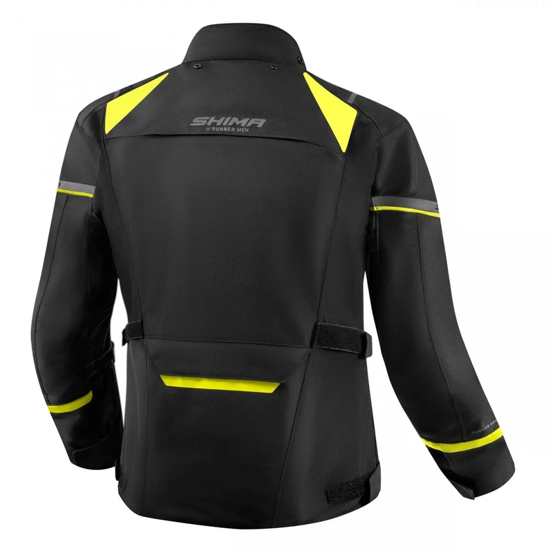 Kurtka motocyklowa Shima Runner czarno-fluo-żółta