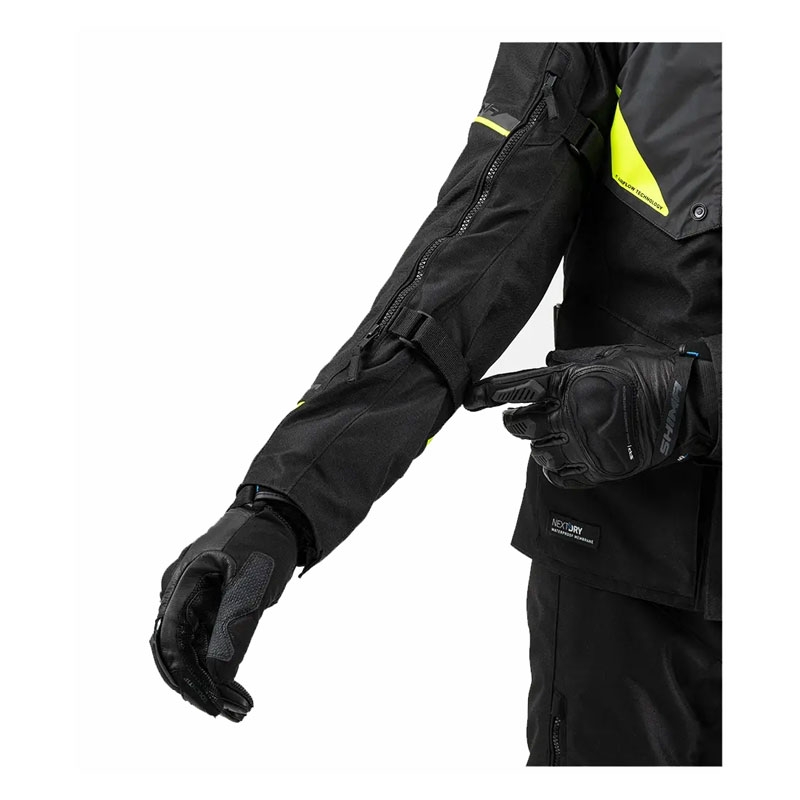 Kurtka motocyklowa Shima Runner czarno-fluo-żółta