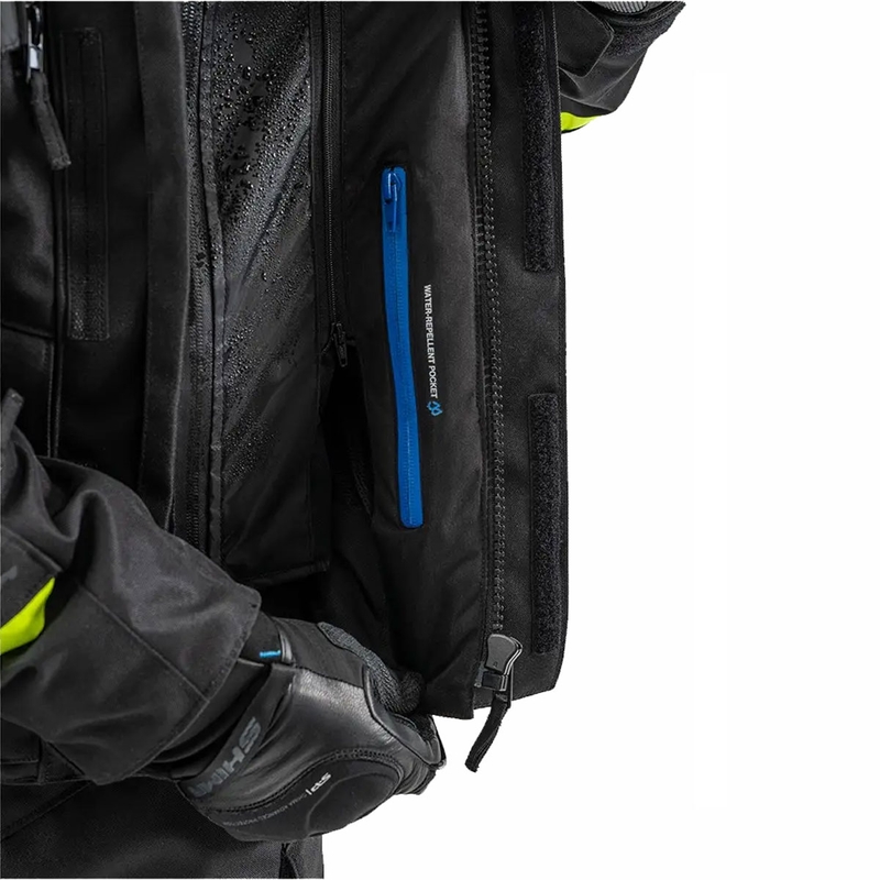 Kurtka motocyklowa Shima Runner czarno-fluo-żółta