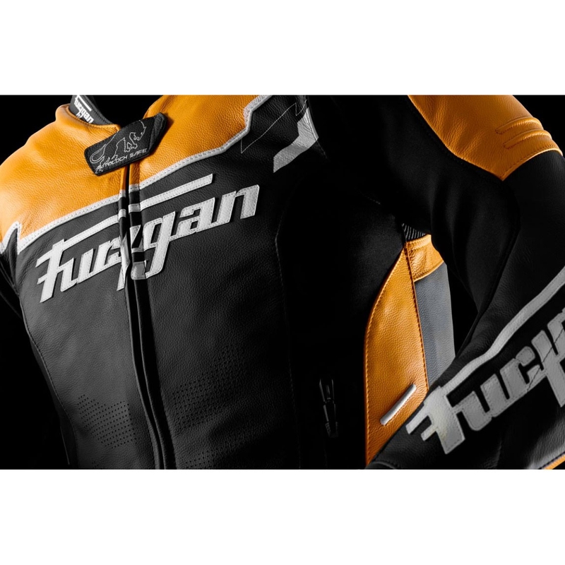 Kurtka motocyklowa skórzana Furygan Signature 55 czarno-żółta