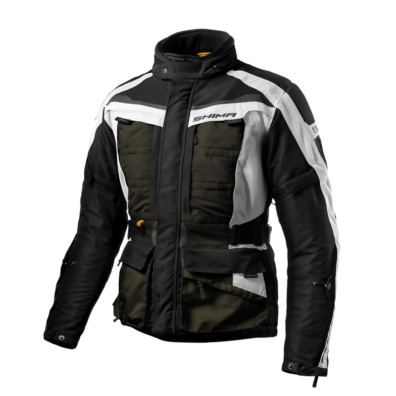 Kurtka motocyklowa Shima Horizon khaki zielona-szaro-czarna