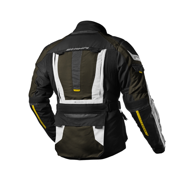 Kurtka motocyklowa Shima Horizon khaki zielona-szaro-czarna