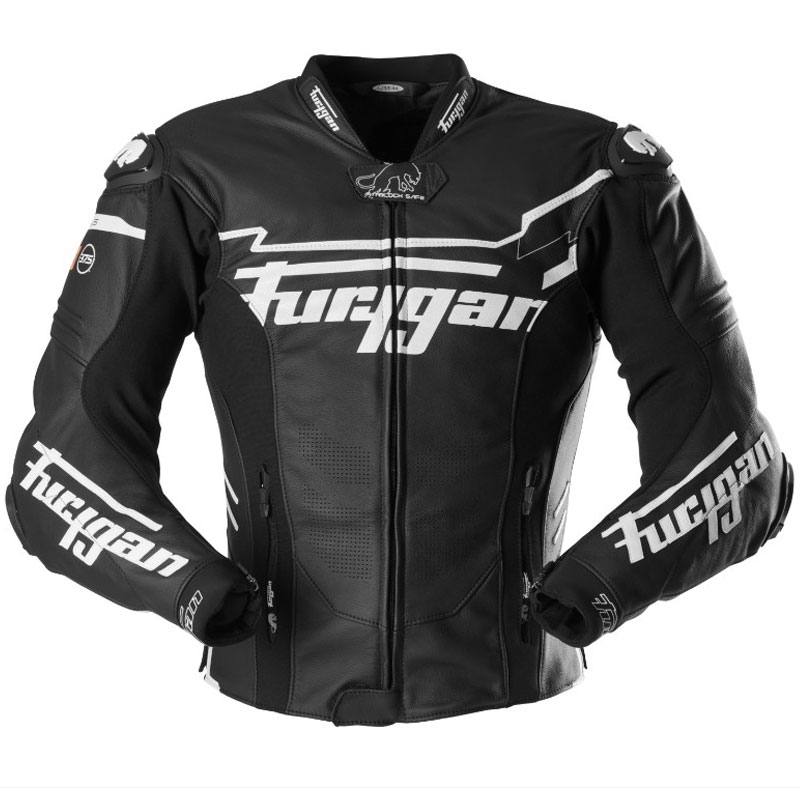 Kurtka motocyklowa skórzana Furygan Sirius czarno-biała