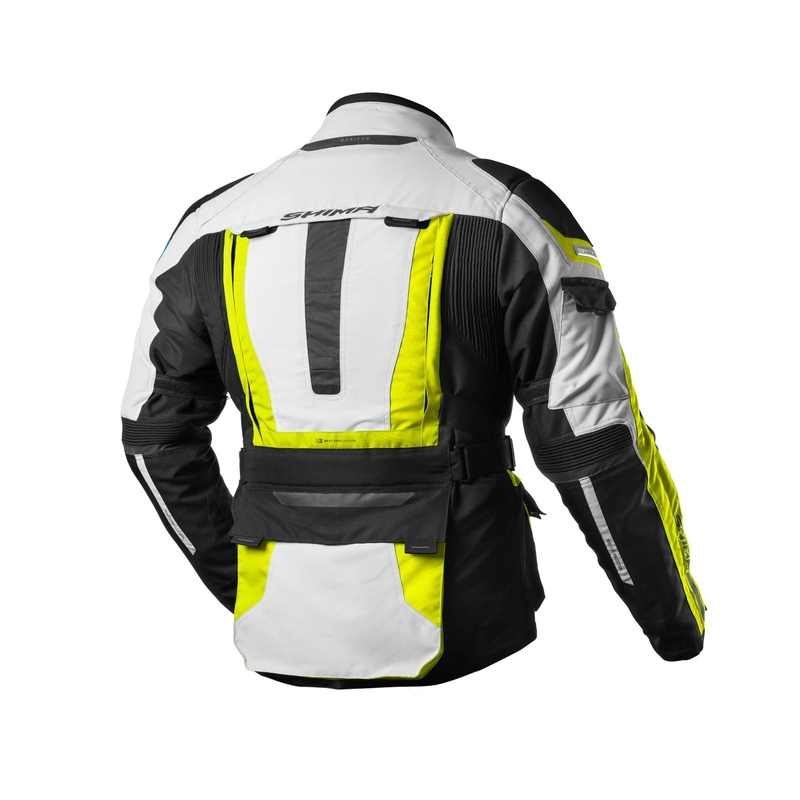 Kurtka motocyklowa Shima Horizon fluo żółta-szaro-czarna