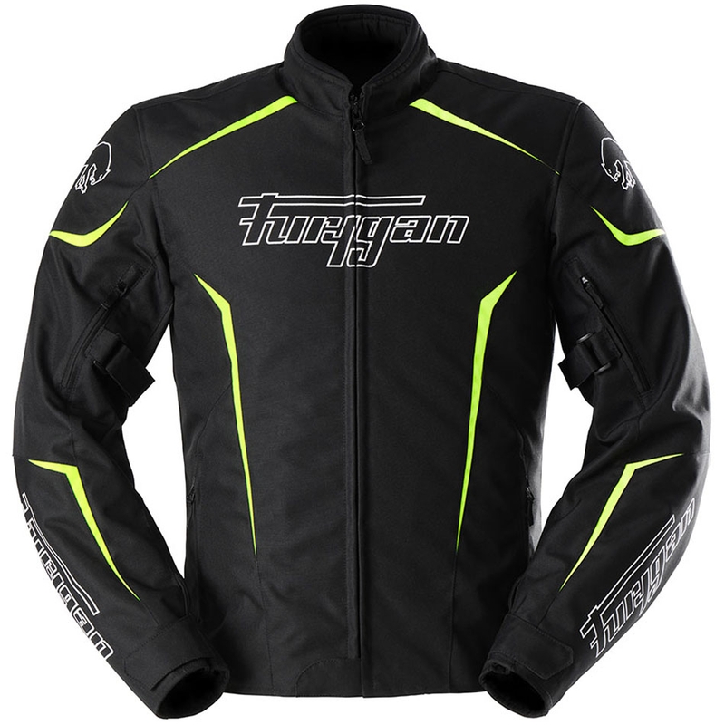 Kurtka motocyklowa Furygan Yori czarno-biało-fluo-żółta
