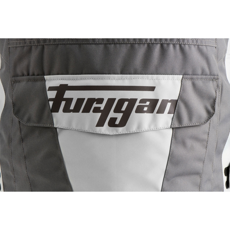 Kurtka motocyklowa Furygan Apalaches Evo szaro-beżowo-czerwona