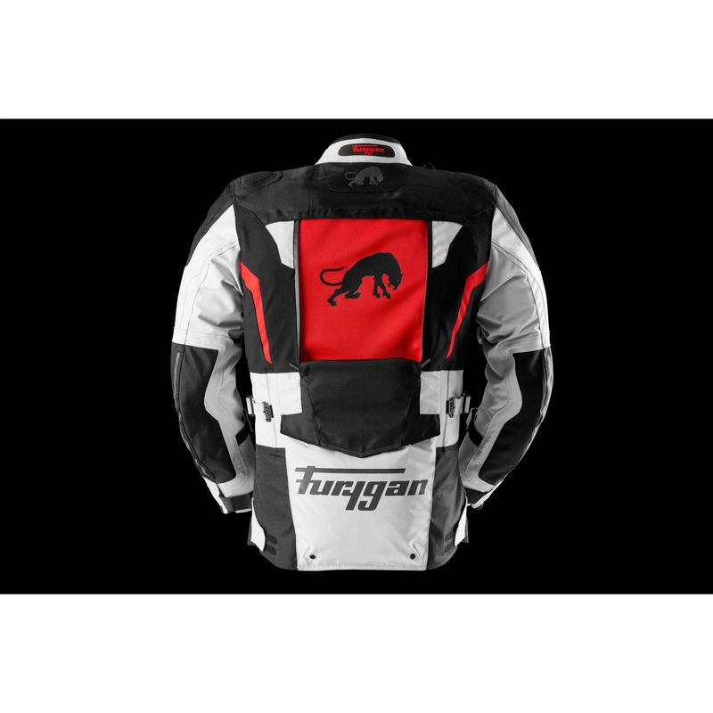Kurtka motocyklowa Furygan Montroc Kevlar® Primaloft® 3IN1+ czarno-beżowo-czerwona