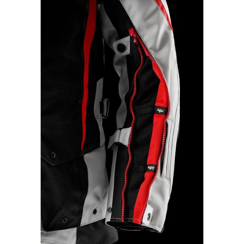 Kurtka motocyklowa Furygan Montroc Kevlar® Primaloft® 3IN1+ czarno-beżowo-czerwona