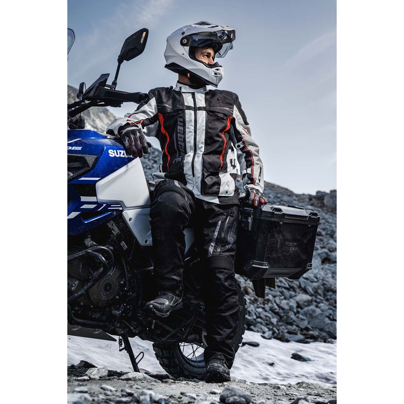 Kurtka motocyklowa Furygan Montroc Kevlar® Primaloft® 3IN1+ czarno-beżowo-czerwona