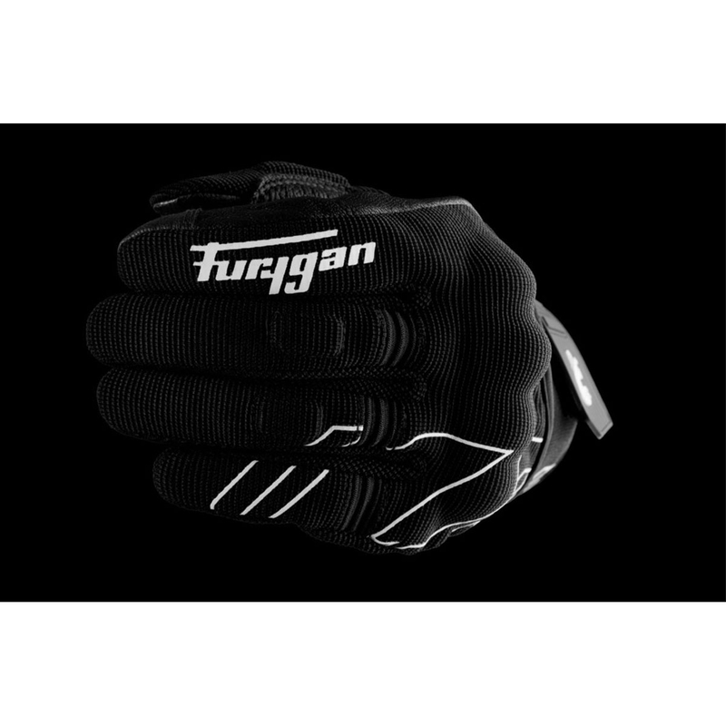 Rękawice motocyklowe Furygan Jet Neon D3O czarno-białe