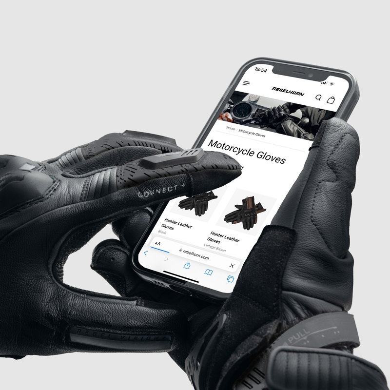 Rękawice motocyklowe Rebelhorn Viper czarne
