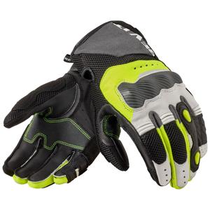 Rękawice motocyklowe Revit Blaze jasnoszare-fluo żółte