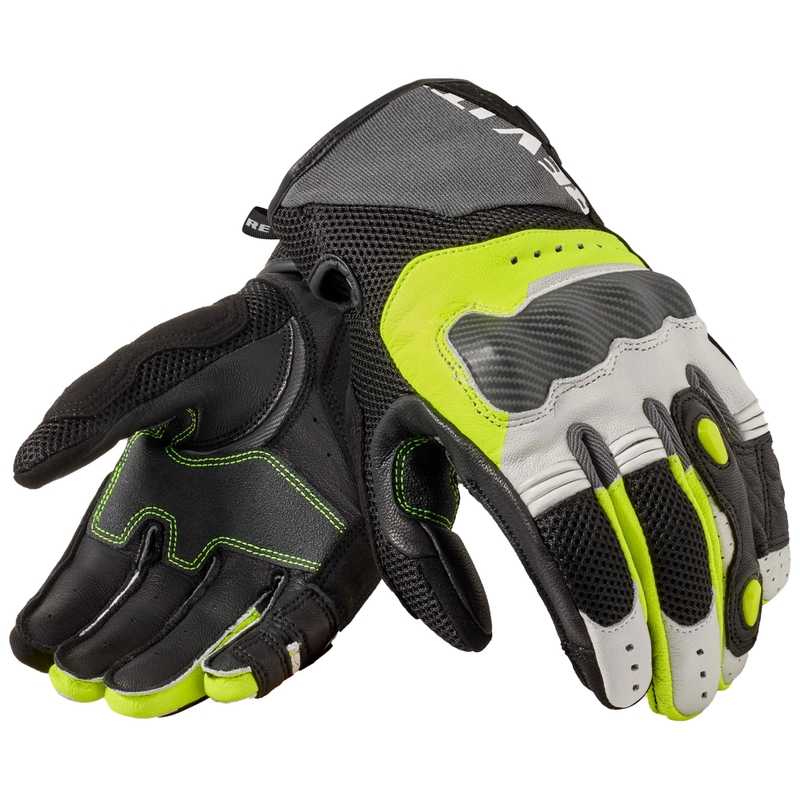 Rękawice motocyklowe Revit Blaze jasnoszare-fluo żółte