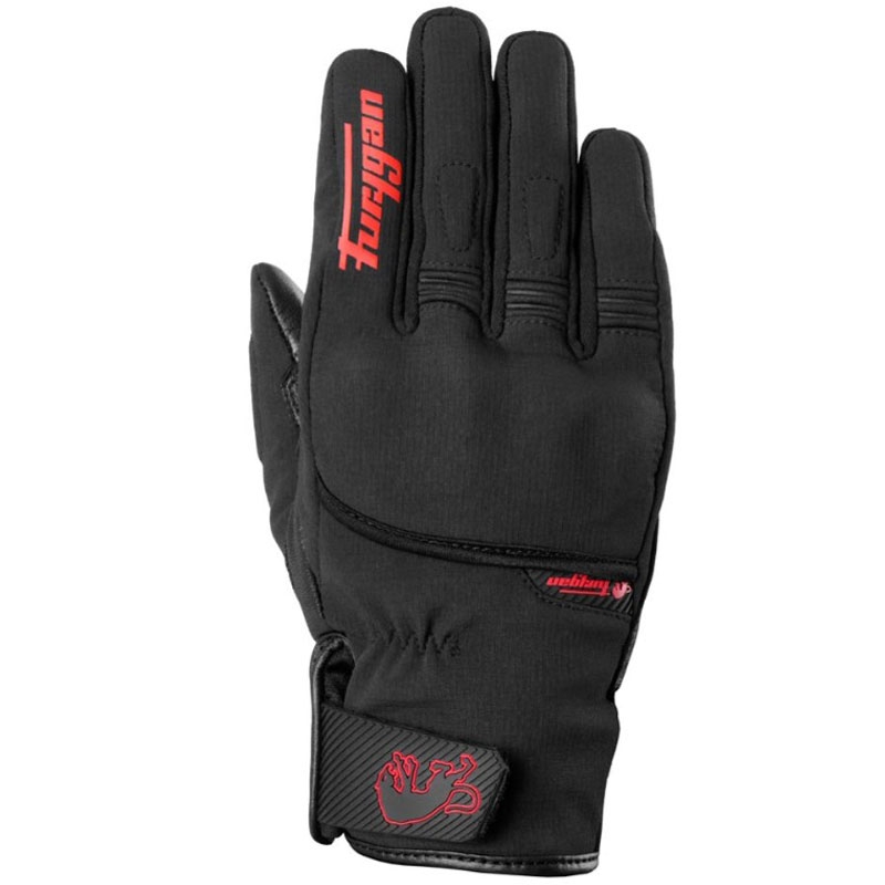 Rękawice motocyklowe Furygan Jet All Season D3O® Evo w kolorze czarno-czerwonym