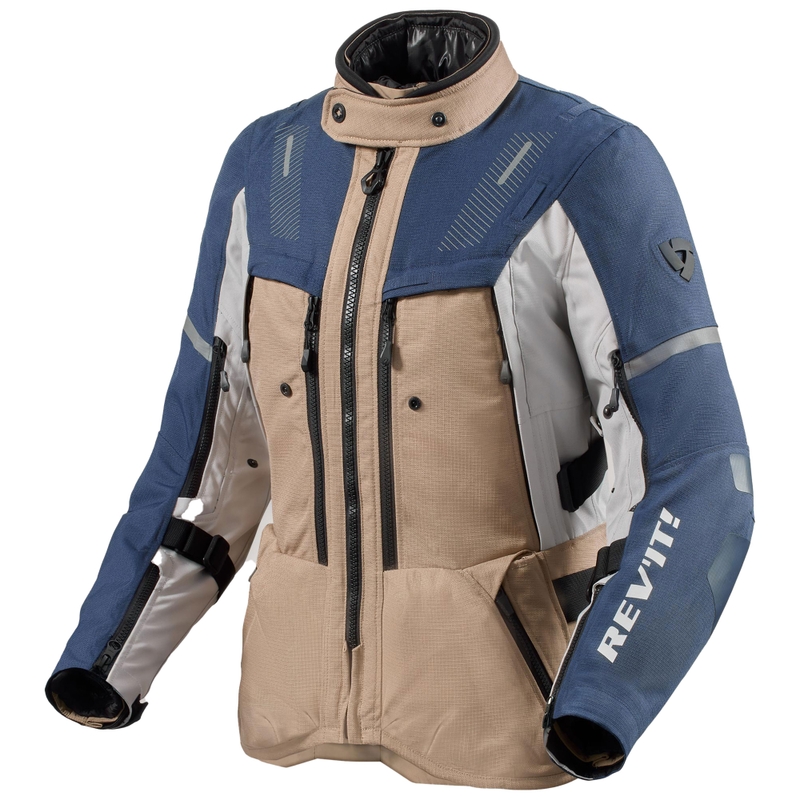 Kurtka motocyklowa damska Revit Sand 5 H2O piaskowo-niebieska