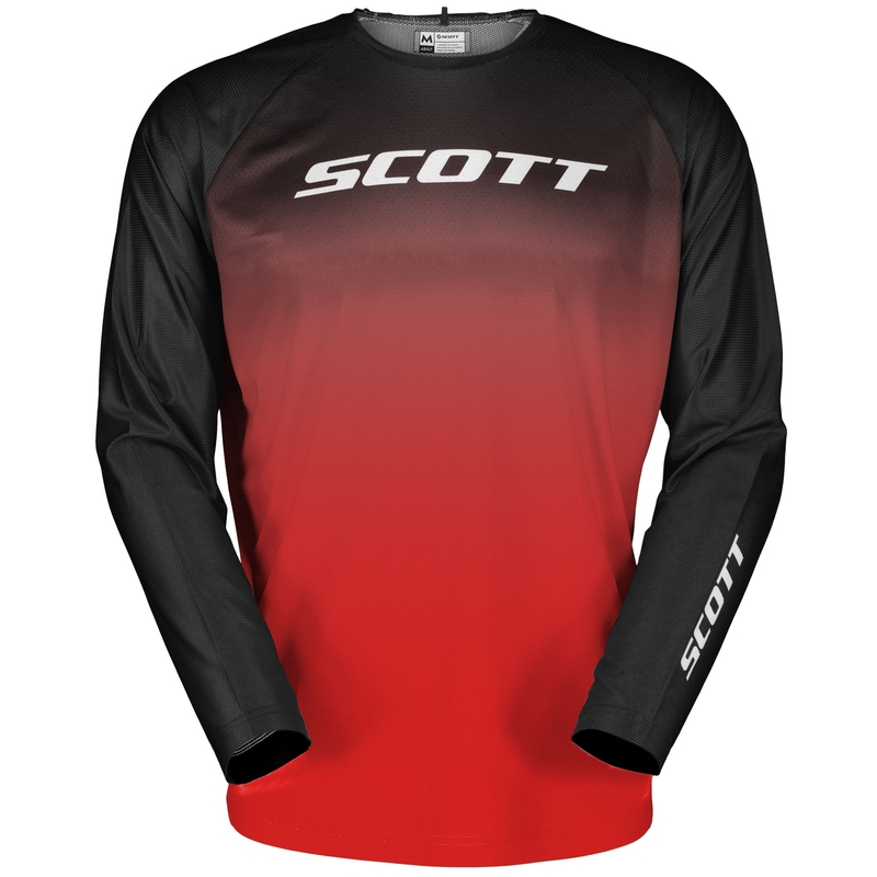 Koszulka motocrossowa SCOTT EVO Swap czarno-czerwona wyprzedaż