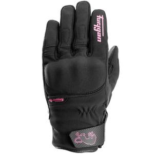 Damskie rękawice motocyklowe Furygan Jet Lady All Season D3O® Evo czarno-różowe