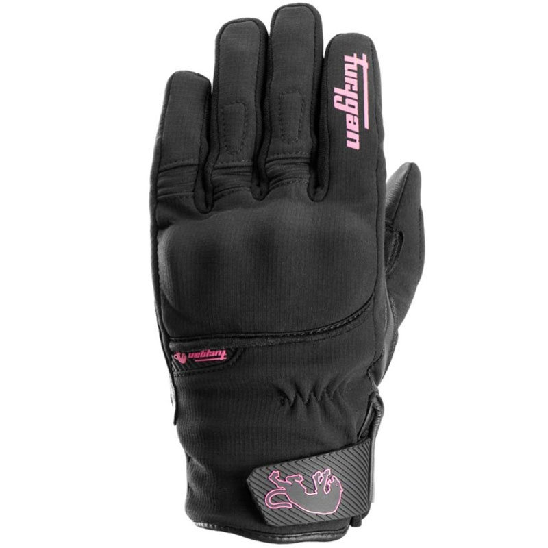 Damskie rękawice motocyklowe Furygan Jet Lady All Season D3O® Evo czarno-różowe