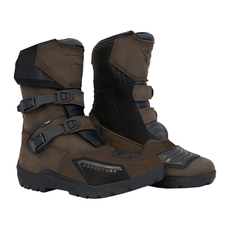 Buty motocyklowe Street Racer Adventure Low WP brązowe - II. jakość