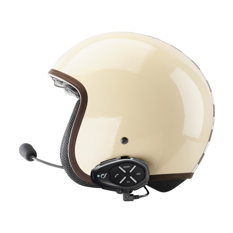 Zestaw głośnomówiący Bluetooth CellularLine Interphone LINK do kasków zamkniętych i otwartych - Twin Pack