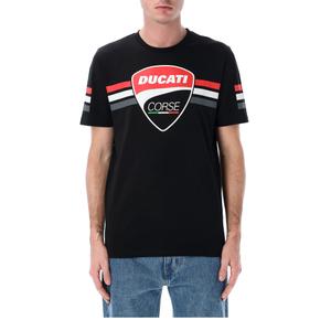 Koszulka Ducati Stripes Badge w kolorze czarnym