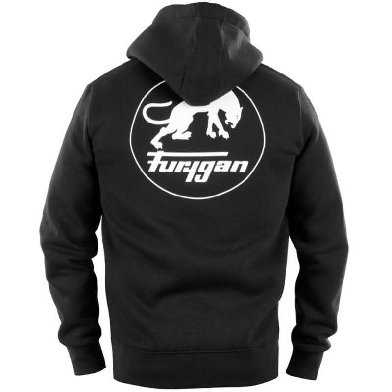 Bluza z zamkiem Furygan Corpo w kolorze czarno-białym