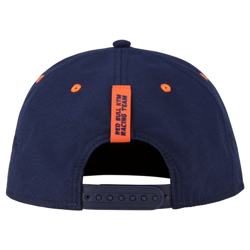 Czapka z daszkiem KTM Red Bull Racing Grid Flat Cap niebiesko-pomarańczowa