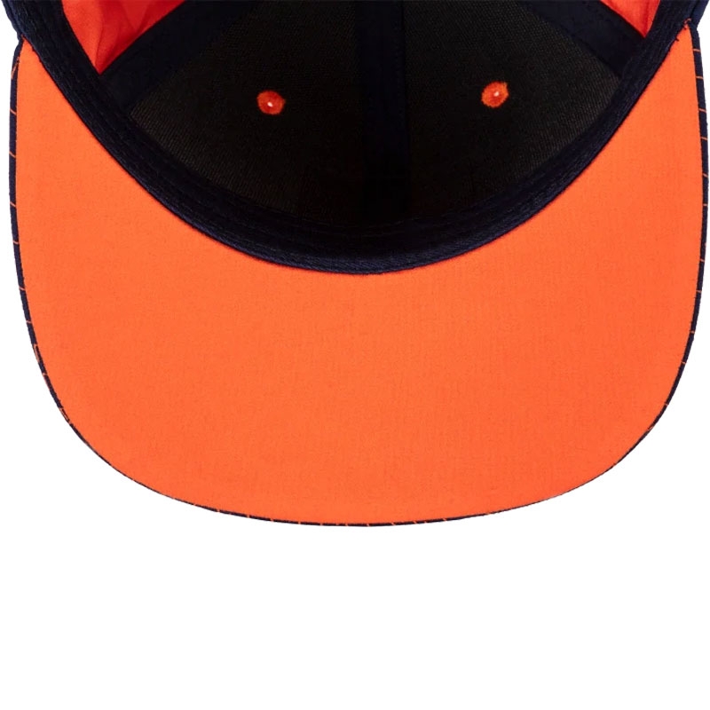 Czapka z daszkiem KTM Red Bull Racing Grid Flat Cap niebiesko-pomarańczowa