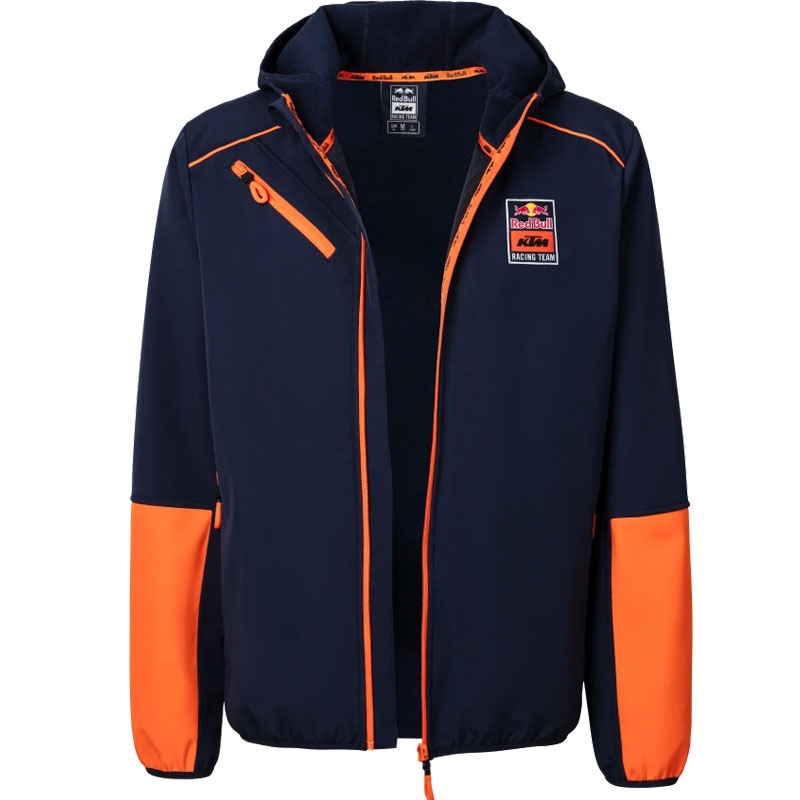 Kurtka softshell KTM Red Bull Racing Grid niebiesko-pomarańczowa