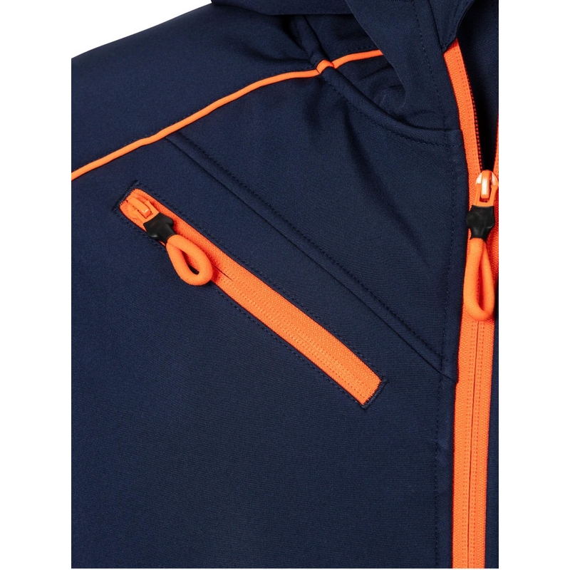 Kurtka softshell KTM Red Bull Racing Grid niebiesko-pomarańczowa