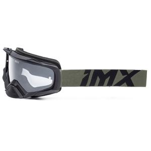Gogle motocrossowe iMX Dust czarno-brązowe z przezroczystym pleksiglasem