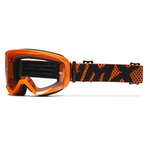 Gogle motocyklowe iMX Endurance Flip pomarańczowe z przezroczystym pleksiglasem