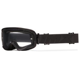 Gogle motocyklowe iMX Endurance Flip czarno-czarne z przezroczystym pleksiglasem