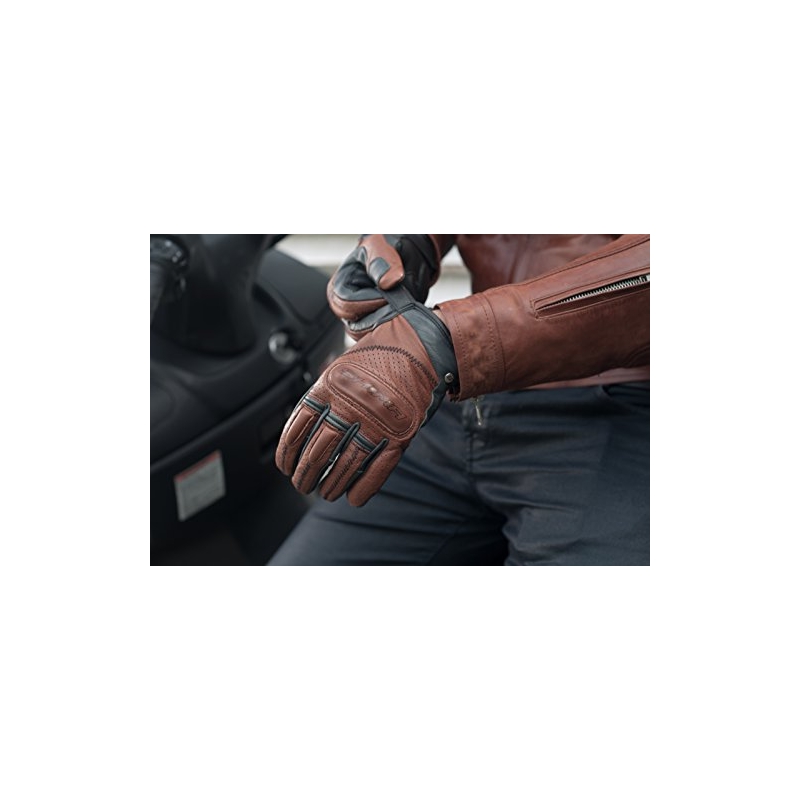 Rękawice motocyklowe Shima Caliber brązowe