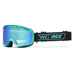 Gogle motocyklowe iMX Endurance Race turkusowo-czarne z pleksiglasem irydowym