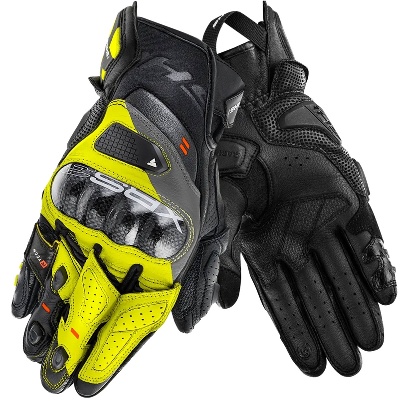 Rękawice motocyklowe Shima XRS-3 fluorescencyjne żółte