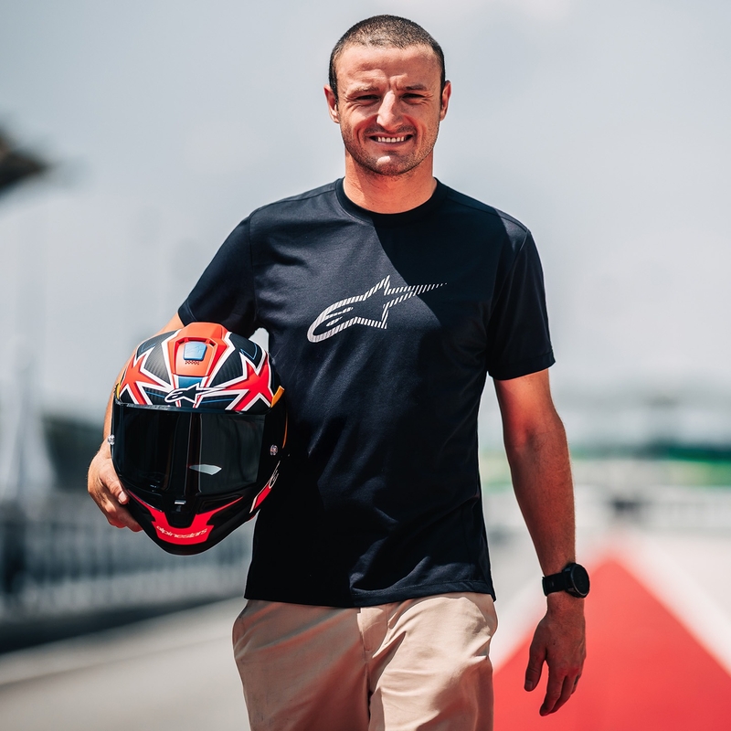 Kask motocyklowy Alpinestars Supertech R10 Limited Edition Jack Miller Full Face Matte Carbon Czerwony-Niebieski-Żółty-Biały
