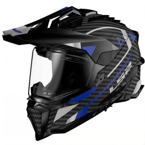 Kask motocyklowy enduro LS2 MX701 C Explorer Adventure niebieski