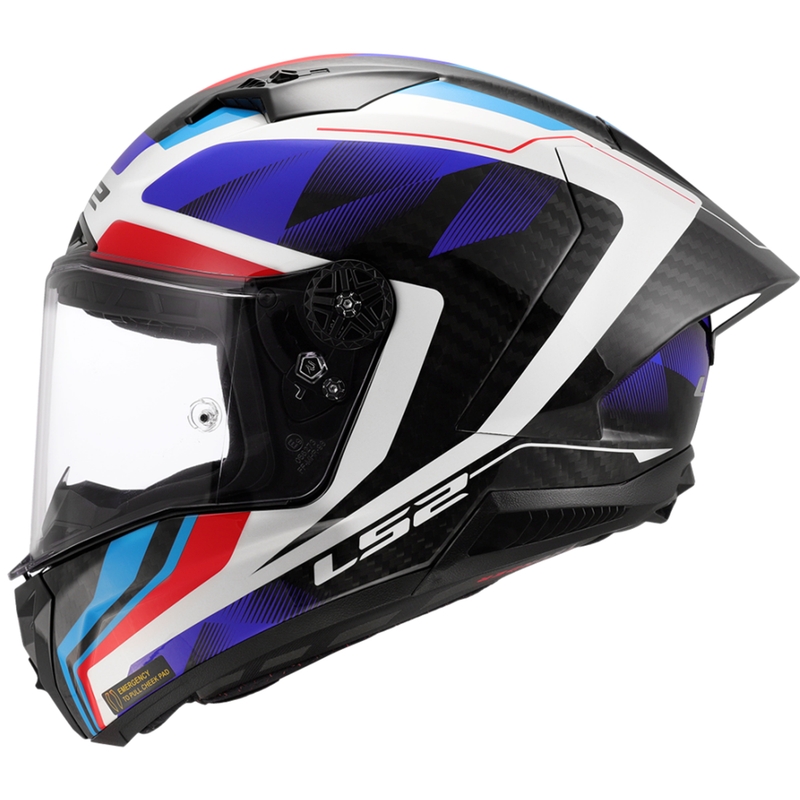 Kask motocyklowy integralny LS2 FF805 Thunder C GP Aero Raute niebiesko-czerwony