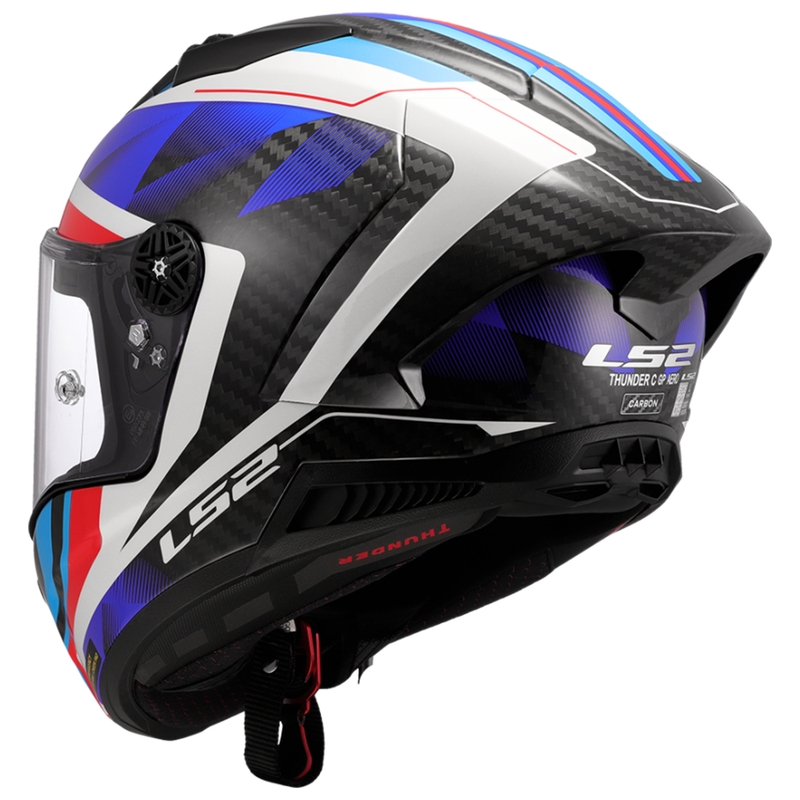 Kask motocyklowy integralny LS2 FF805 Thunder C GP Aero Raute niebiesko-czerwony