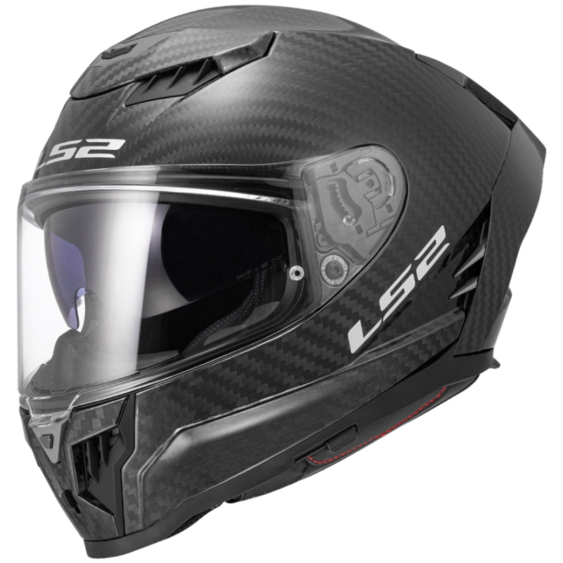 Kask motocyklowy integralny LS2 FF807 Dragon Carbon matowy czarny