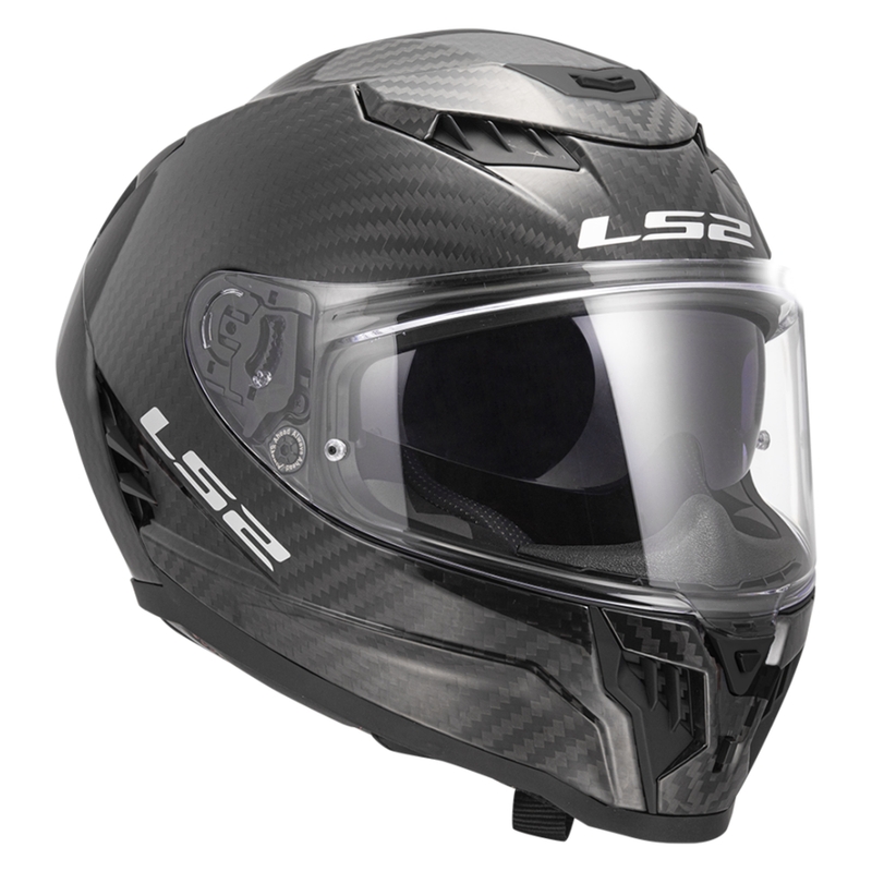 Kask motocyklowy integralny LS2 FF807 Dragon Carbon matowy czarny