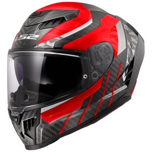Kask motocyklowy integralny LS2 FF807 Dragon Trax czerwony
