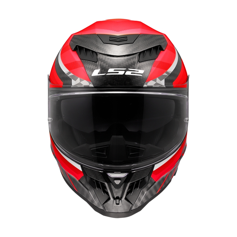 Kask motocyklowy integralny LS2 FF807 Dragon Trax czerwony