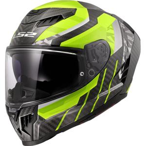 Kask motocyklowy integralny LS2 FF807 Dragon Trax fluo żółty