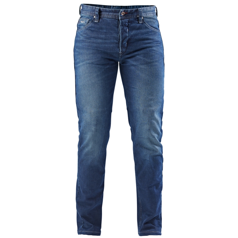 Jeansy motocyklowe Furygan D12 X Kevlar® Straight w kolorze niebieskim