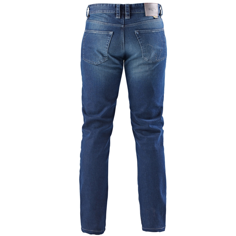 Jeansy motocyklowe Furygan D12 X Kevlar® Straight w kolorze niebieskim